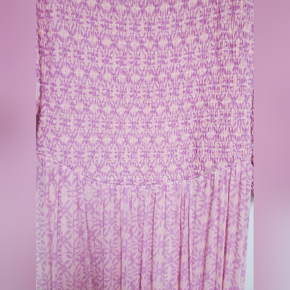 Free People It's Fate Midi Dress/Lilac Combo - Picture 7 of 13
